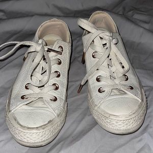 converse all star leather white